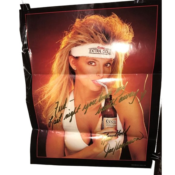 Jill Thompson Miss Gold Beer Poster "Last night you took my breath away! - Picture 1 of 11